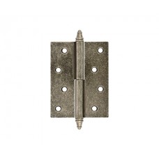 Петля дверная универсальная Нора-М 610-4", Серебро состаренное (Левая)
