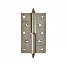 Петля дверная универсальная Нора-М 610-5", Серебро застаренное (Правая)