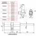 Цилиндровый механизм Punto (Пунто) со штоком Z407/80 mm (45+10+25) CP хром 5 кл.