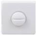 Фиксатор поворотный FIMET 211BIC WC 55х55 белый полированный