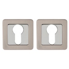 Накладка под цилиндр Punto Et Qr Sn/Cp-3 Матовый никель/Хром