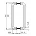 Ручка дверная скоба Fuaro Ph-21-25/300-Inox (нержавейка)