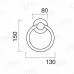 Дверная стучалка Pasini Anello  Knocker Peltro Серебро античное