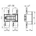 Петля дверная скрытая Armadillo с 3D-регулировкой Univesal 3D-Ach 60 BL Черный 60/90 кг
