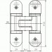Петля скрытой установки универсальная Simonswerk TectusTE 303 3D Messing-Effekt (матовая латунь), 60 кг