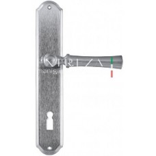 Ручка дверная на планке под ключ буратино Extreza "DEZI" (Дези) 309 PL01 KEY Хром матовый  F05