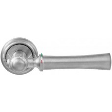 Ручка дверная на круглой розетке Extreza DEZI (Дези) 309  R01 Хром матовый  F05