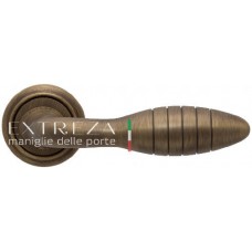 Ручка дверная на круглой розетке Extreza "MIREL" (Мирел) 316  R01 Бронза матовая F03