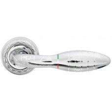 Ручка дверная на круглой розетке Extreza "MIREL" (Мирел) 316  R02 Хром полированный F04