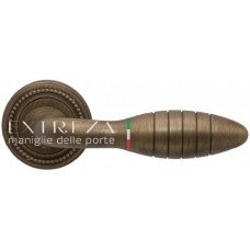 Ручка дверная на круглой розетке Extreza "MIREL" (Мирел) 316  R03 Бронза матовая F03