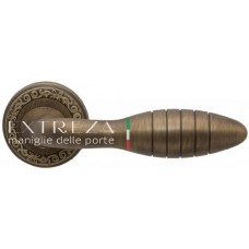 Ручка дверная на круглой розетке Extreza "MIREL" (Мирел) 316  R06 Бронза матовая F03