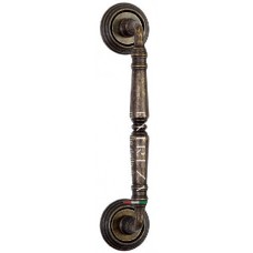 Ручка дверная скоба Extreza CLASSIC "PETRA" 250мм (205мм) R05 бронза античная F23