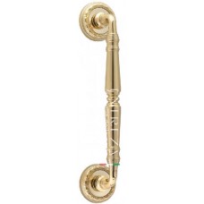Ручка дверная скоба Extreza CLASSIC "PETRA" 250мм (205мм) R02 полированное золото F01