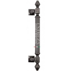 Ручка дверная скоба Extreza CLASSIC "IMPERO" 430 мм (300 мм) серебро античная F45