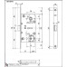 Замок сантехнический Agb WC B01102.50.93.567 (черный) Mediana Evolution (инд.упак+B01000.13)