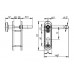 Ручка дверная противопожарная Fuaro DH-043P-KNOB NE, Черная