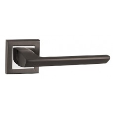Ручка дверная на квадратной розетке Punto Blade QL GR/CP-23 графит/хром