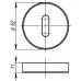 Декоративная накладка Armadillo NORMAL PS URB BPVD-77 Вороненный никель 2 шт.
