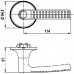 Ручка дверная кноб Punto 6026 AC-B (фик.) Медь