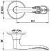 Ручка дверная кноб Punto 6033 MAB-B (фик.) Бронза матовая