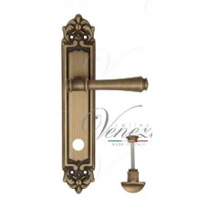 Ручка дверная на планке с фиксатором Venezia Callisto WC-2 PL96 матовая бронза