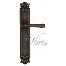 Ручка дверная на планке проходная Venezia Callisto PL97 античная бронза