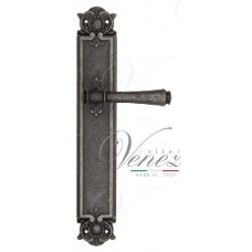 Ручка дверная на планке проходная Venezia Callisto PL97 античное серебро
