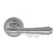 Ручка дверная на круглой розетке Venezia Callisto D4 Хром полированный