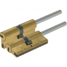 Цилиндровый механизм под вертушку Cisa (дл. шток)  AP4S 0P3S7-90.66 (80 мм/45+10+25), Латунь