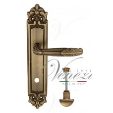 Ручка дверная на планке с фиксатором Venezia Angelina WC-4 PL90матовая бронза
