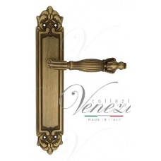 Ручка дверная на планке проходная Venezia Olimpo PL96 матовая бронза