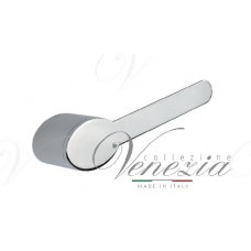 Ручка дверная на круглой розетке Venezia Quattordici D100 Хром полированный