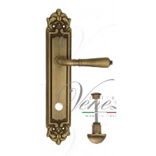 Ручка дверная на планке с фиксатором Venezia Vignole WC-2 PL96 матовая бронза