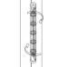 Петля пружинная односторонняя Justor 5814.03, Бронза античная (60 кг)
