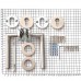 Ручка дверная противопожарная Doorlock DL 040/F-55 PZ L-form Rt с накладками