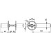 Ручка дверная финская Fuaro H-0661-CP (Хром)