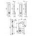 Ручка для раздвижной двери комплект Punto Soft LINE SL-011 AB Бронза античная