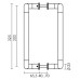 Ручка дверная скоба Fuaro Ph-25-25/300-INOX (нержавейка)