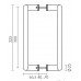 Ручка дверная скоба Fuaro Ph-27-25/300-INOX (нержавейка)