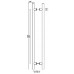 Ручка дверная скоба Fuaro Ph-22-25/825-INOX (нержавейка)