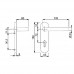 Ручка дверная противопожарная Doorlock 040/F PZ KP L-form Rt