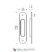Ручка для раздвижной двери COLOMBO ID411-CM матовый хром (1шт.)
