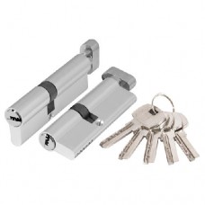 Цилиндровый механизм с вертушкой Ajax AX202/110 mm (55+10+45) CP хром 5 кл.